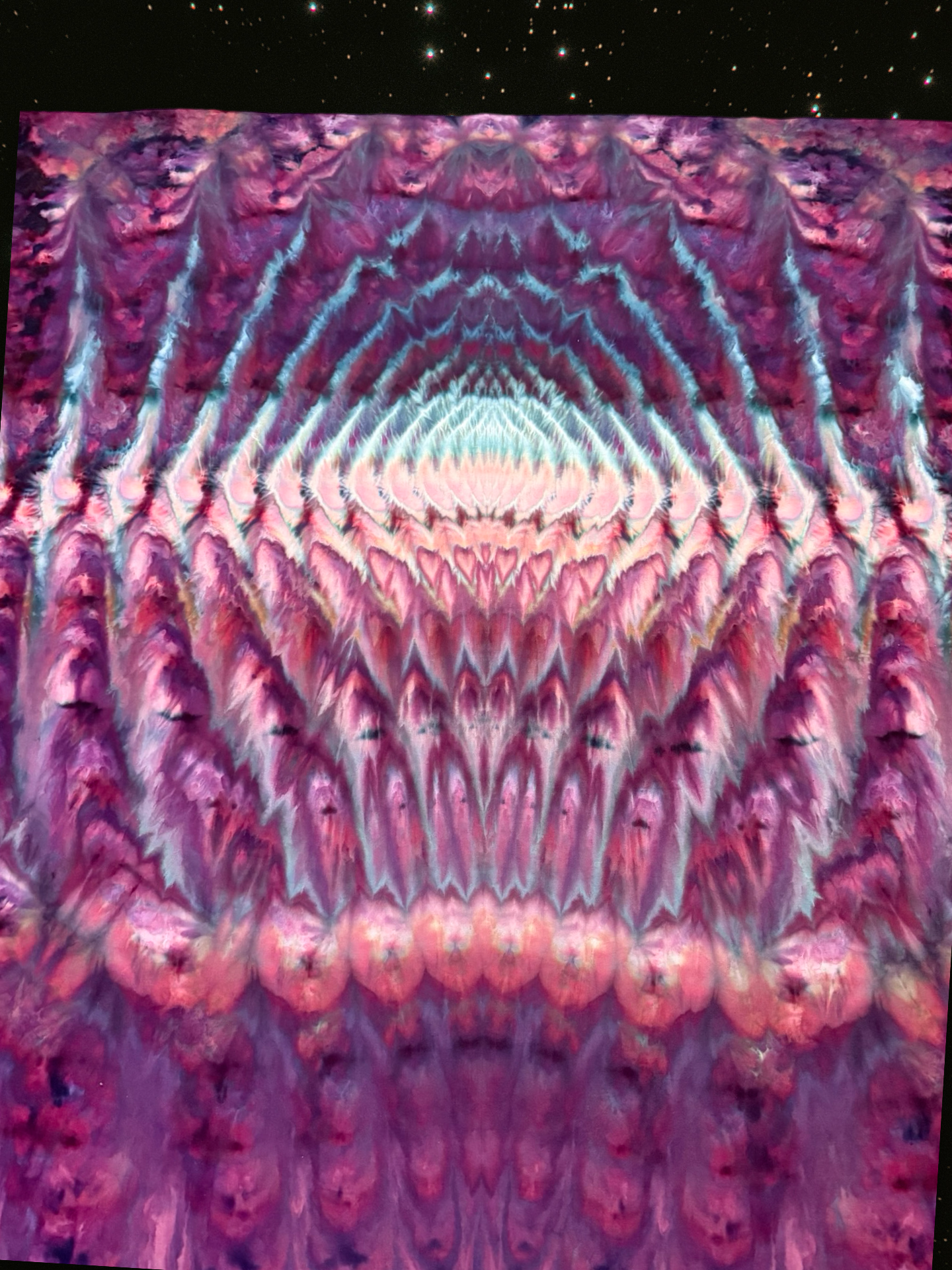 59” x 59” Time Ripple Tapestry