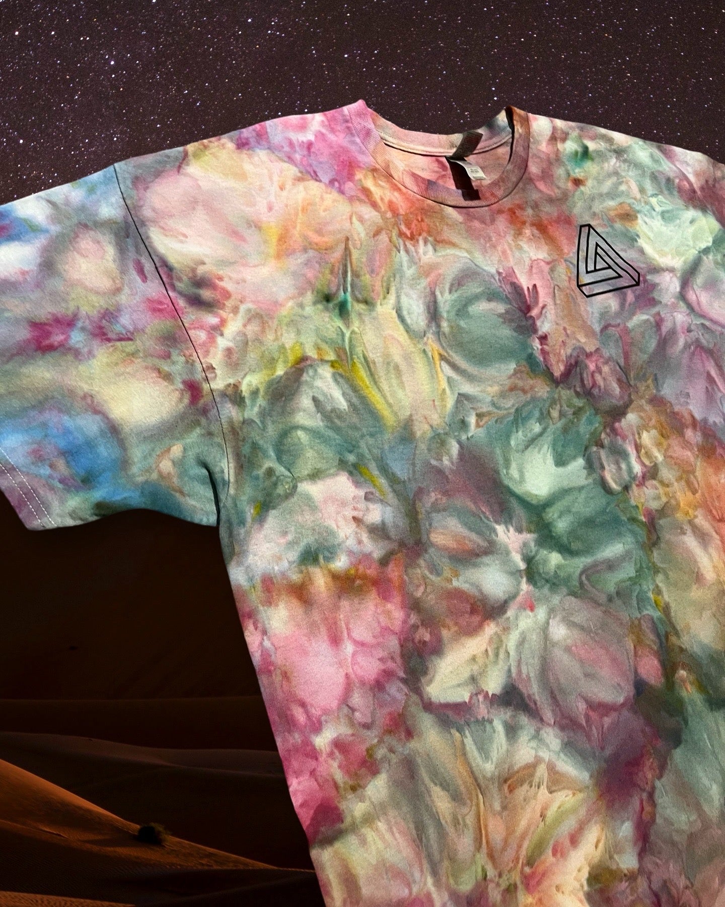 XXL Cosmic Triad Watercolor Tee