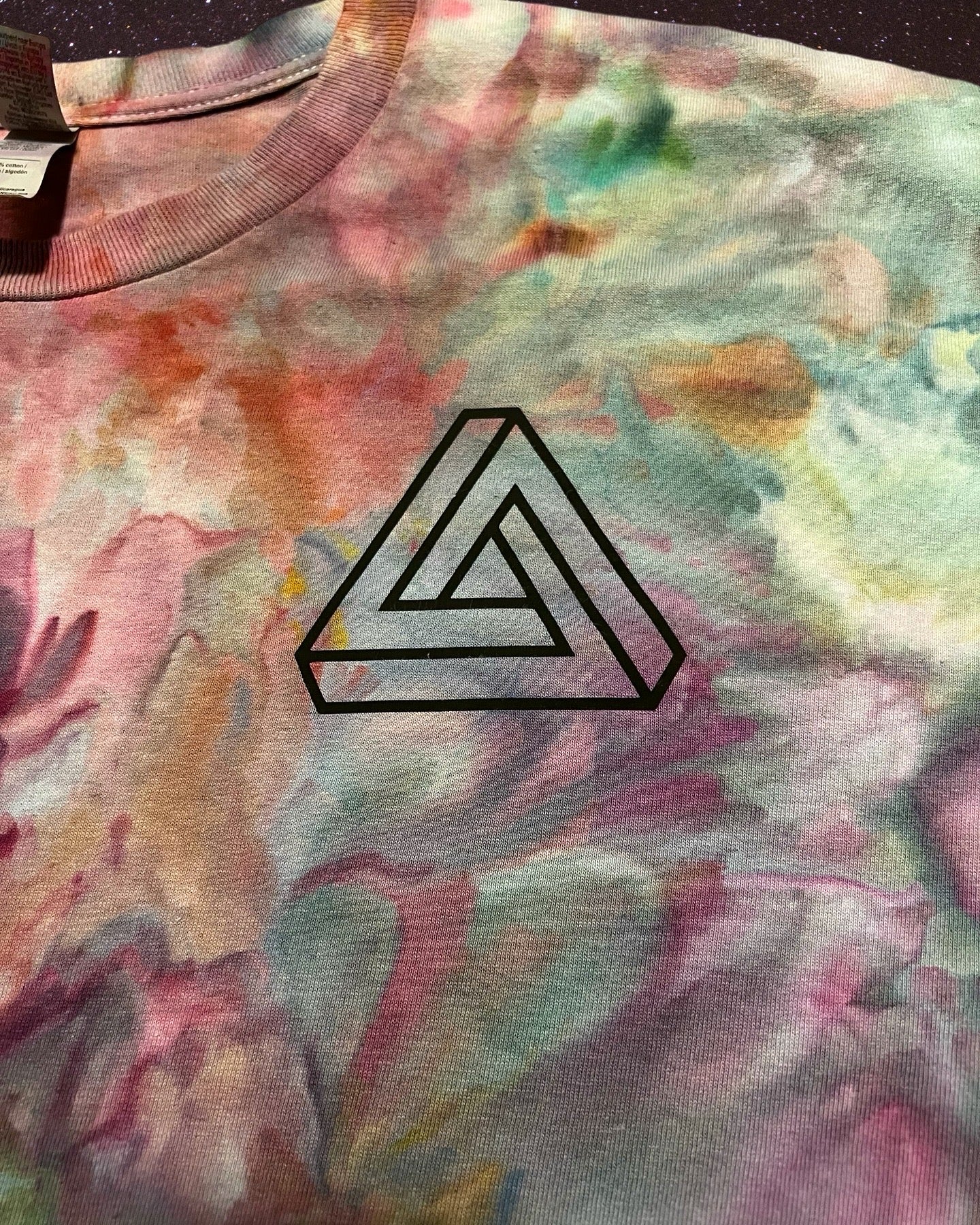 XXL Cosmic Triad Watercolor Tee