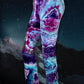 Custom Fluorite Geode Flare Leggings