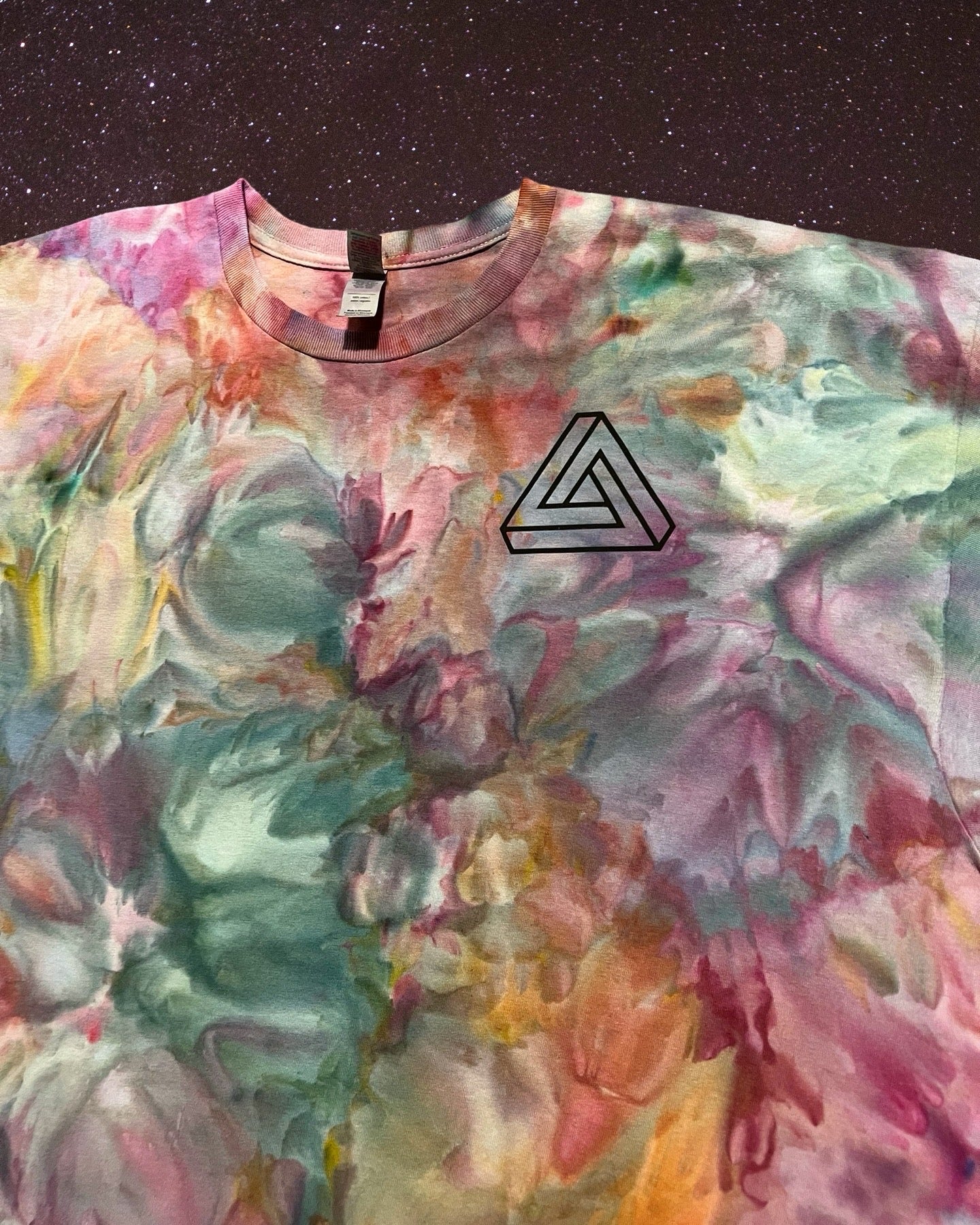 XXL Cosmic Triad Watercolor Tee