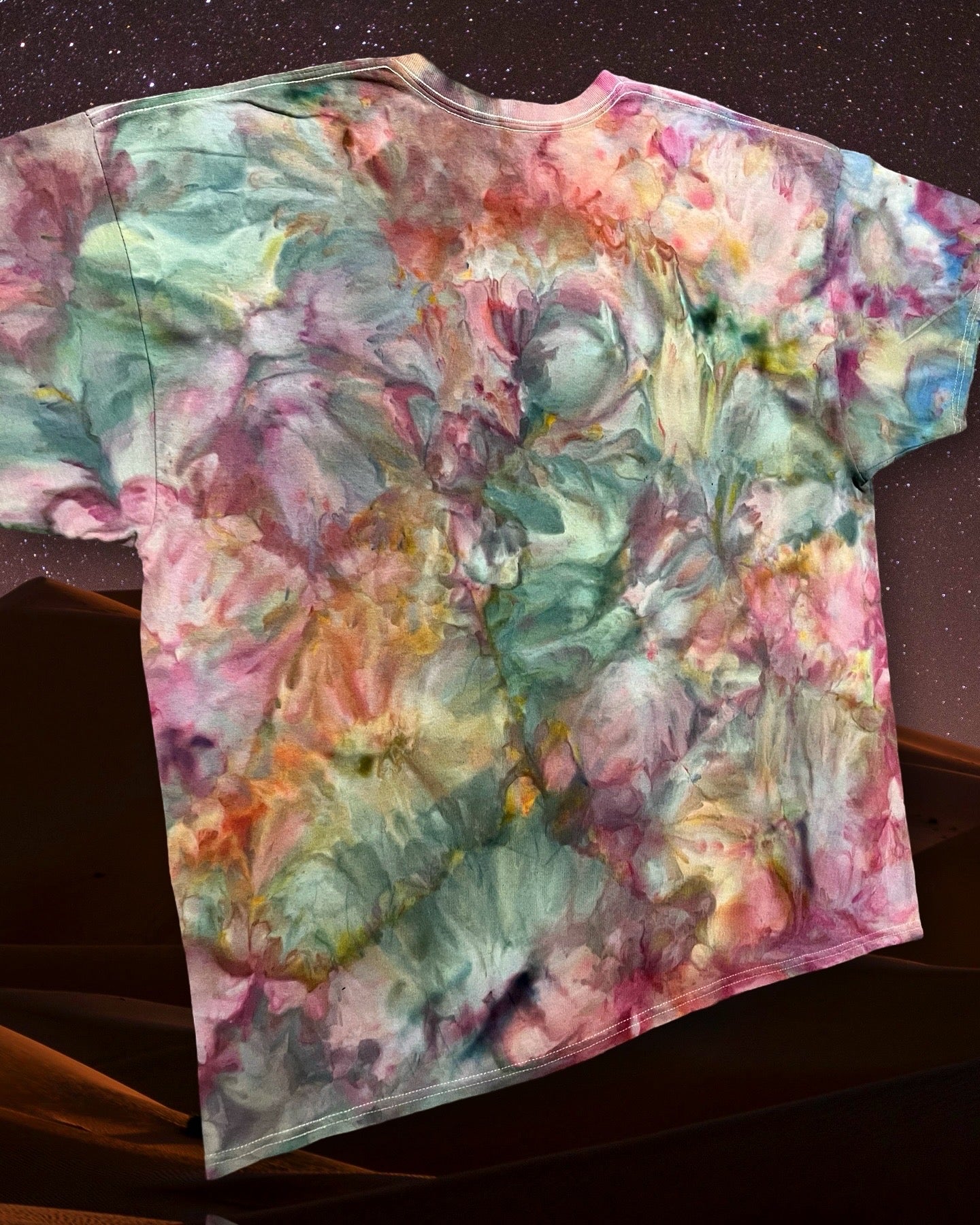 XXL Cosmic Triad Watercolor Tee