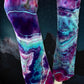 Custom Fluorite Geode Flare Leggings