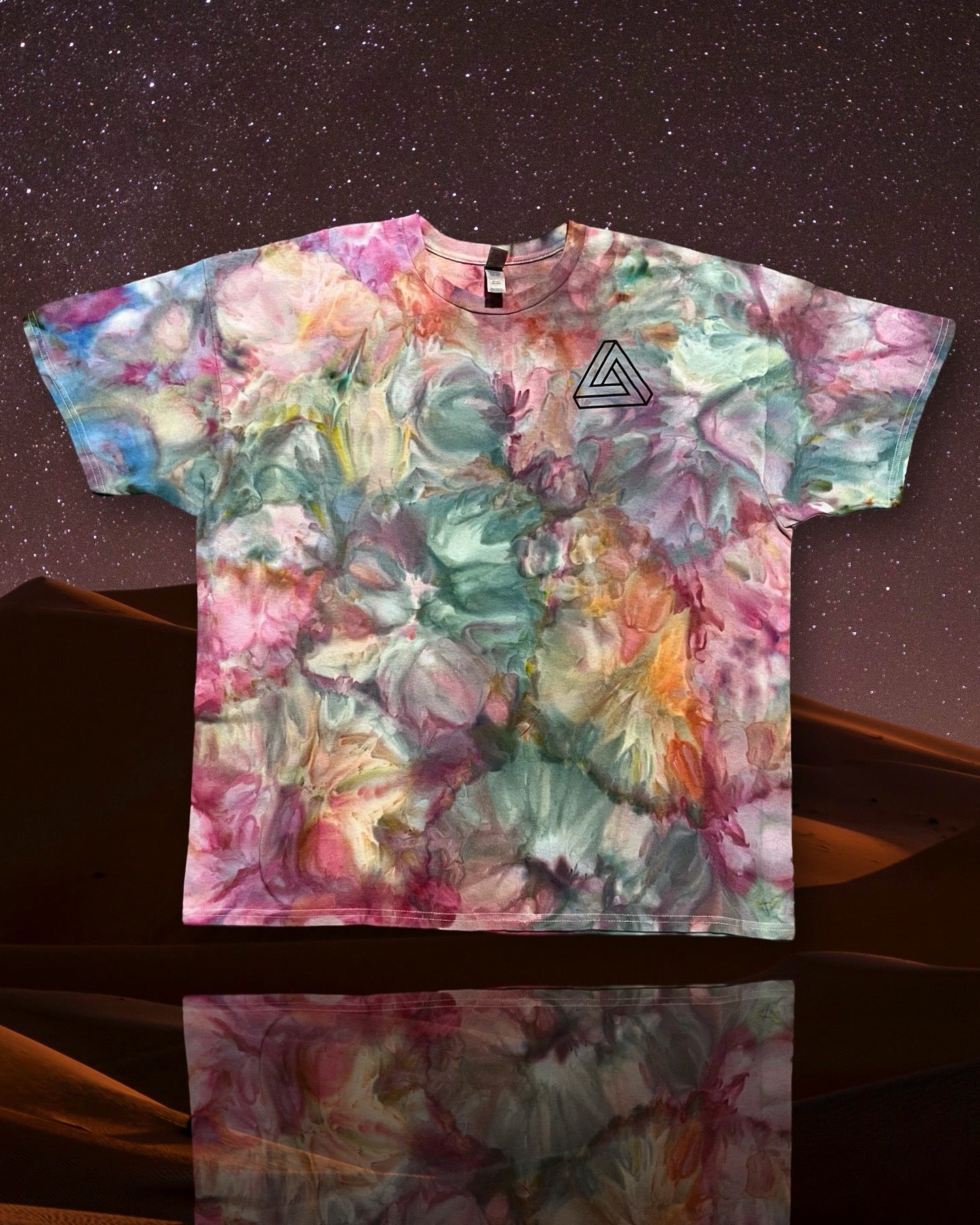 XXL Cosmic Triad Watercolor Tee