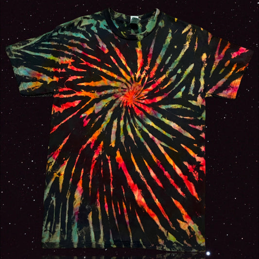 M Reverse Rainbow Spiral Tee